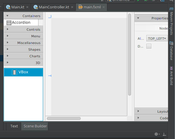 Первое приложение на Kotlin (JavaFX)